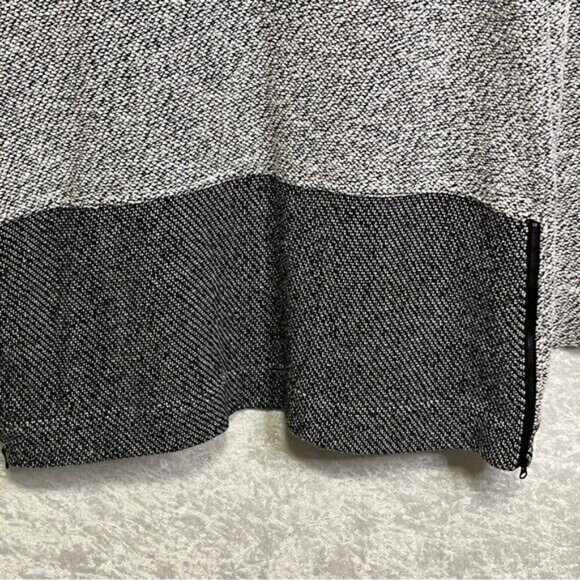 BNCI BLANC NOIR Cardigan Sweater Tunic Length Open Front Womens XL Pockets Black - Picture 8 of 14